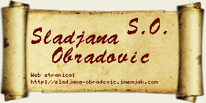 Slađana Obradović vizit kartica